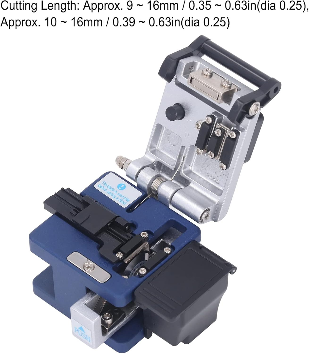 Optical Fiber Cleaver, High Precision FTTH Fiber Optic Tools with 32000 Cleaves, Optical Fiber Stripping Cutter Tool, Cold Connection Tools, Fiber Equipment Used in FTTH image number 1