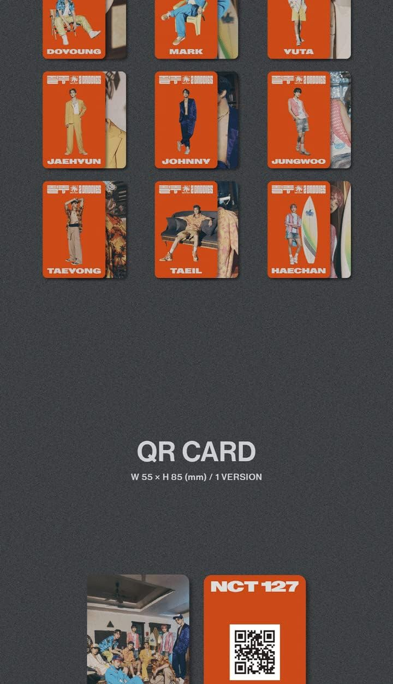 NCT 127 2 Baddies 4Th Album NEMO Platform Version 9P Image Card+1P QR Card+1Ea Sticker+Folding Paper+1P Photocard+Tracking Sealed image number 6