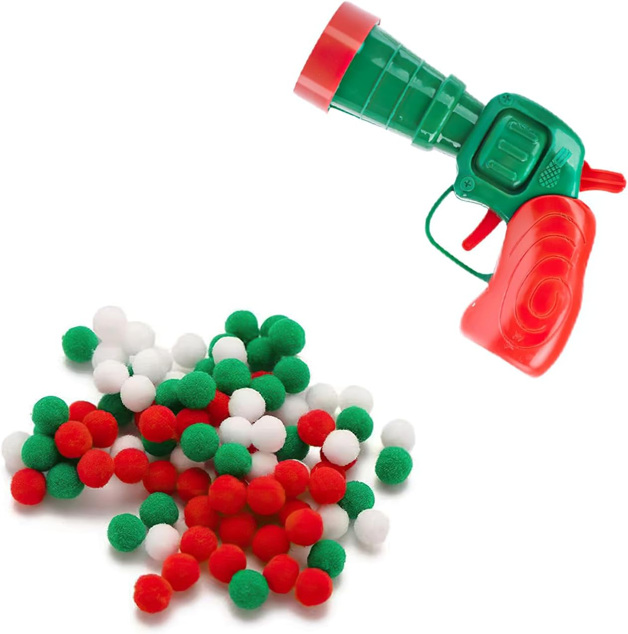Interactive Cat Toys Cat Toy Ball Launcher Plush Ball Shooting Gun Toy Ball Shooter with 30Pcs Soft Cat Pom Pom Balls for All Pet Cat Kitten Movement Exercise Training, Chasing and Play image number 1