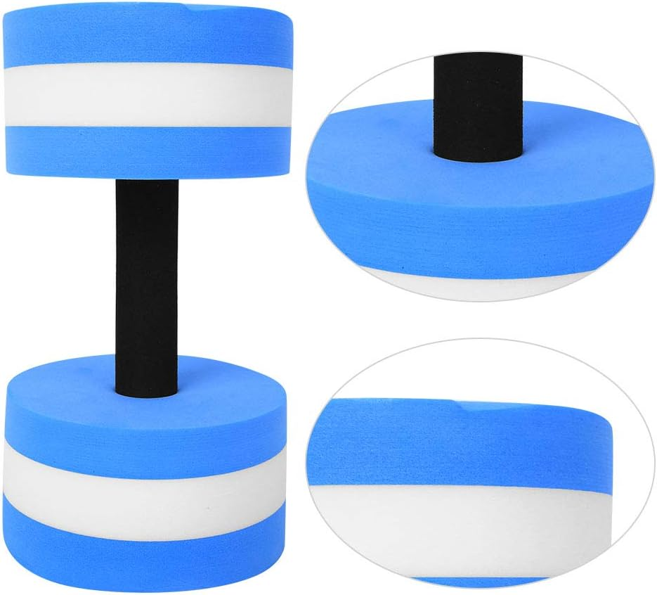 Water Dumbbell, Eco-Friendly Foam Dumbbell, Fitness Equipment for Water Sports Adult Children Indoor Sports Exercise (Blue and White) image number 4