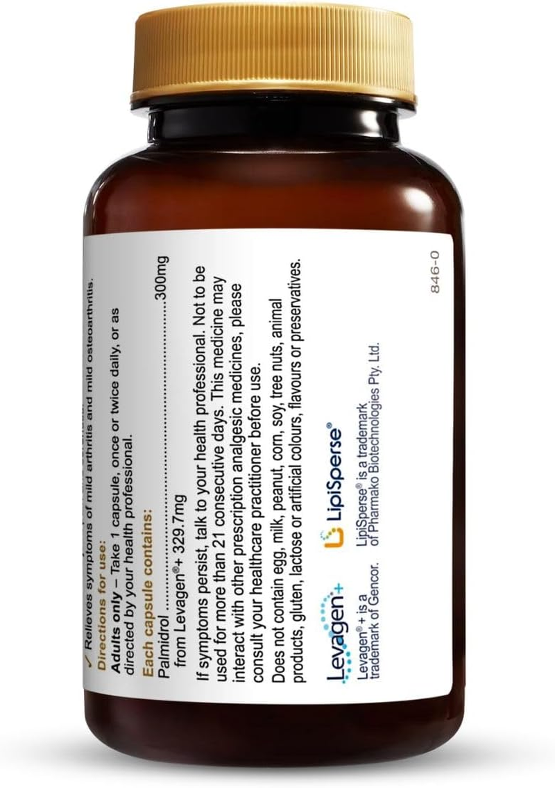 Herbs of Gold Pain Relief PEA Forte 21 Capsules image number 2