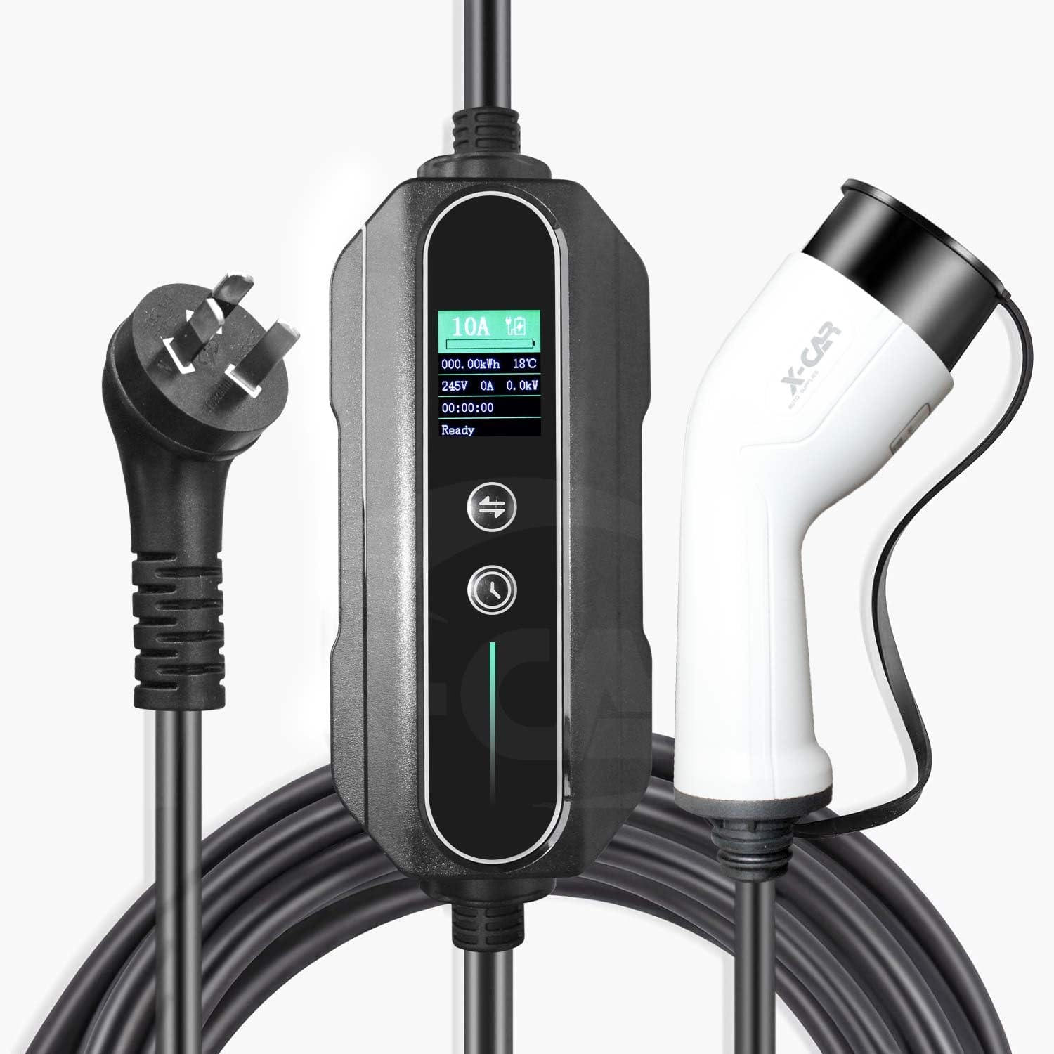 X-CAR Type 2 Portable EV Charger 10 Amp 2.4KW Australian Plug 5 Meters for New Tesla Model 3 Highland 2023-2025 image number 4