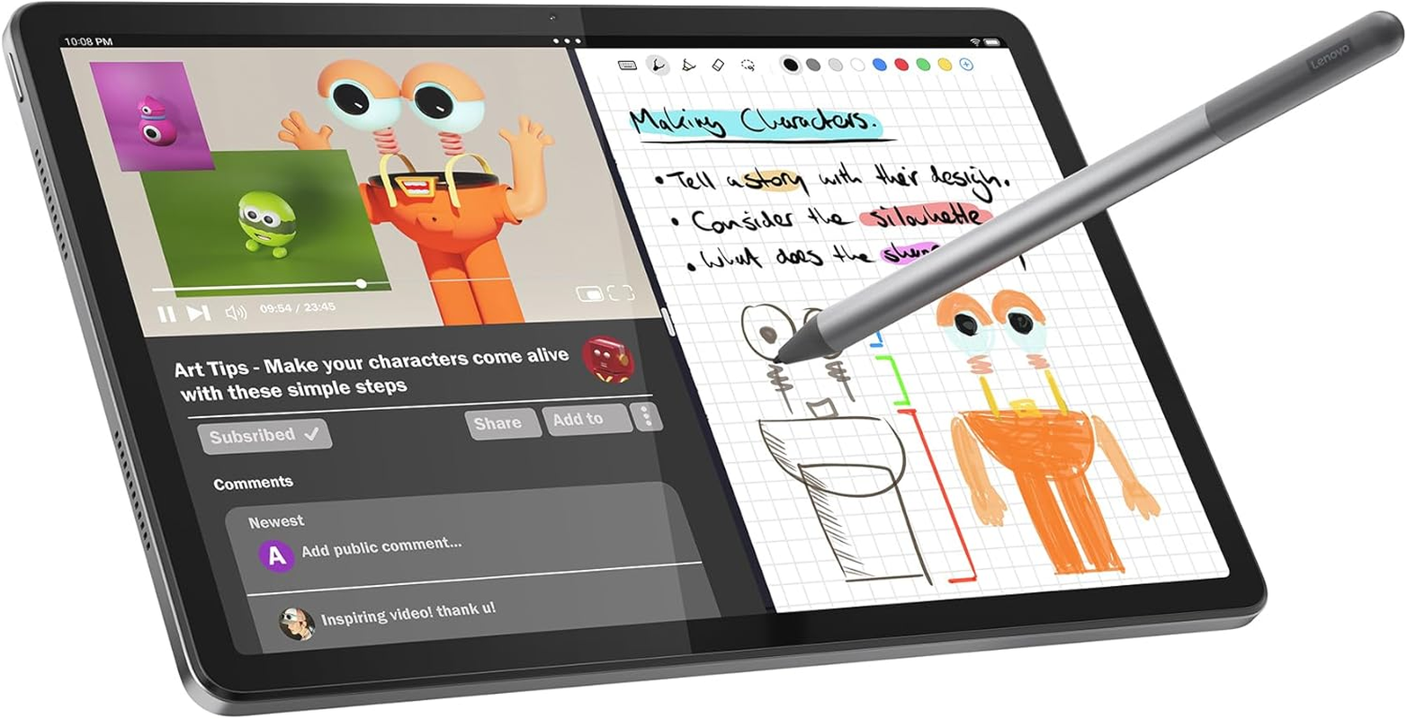 Lenovo Tab M11 Tablet | 11 Inch WUXGA Touch Display | Mediatek Helio G88 | 8GB RAM | 128GB SSD | Wi-Fi | Android 14 | Grey | Includes Tab Pen image number 2