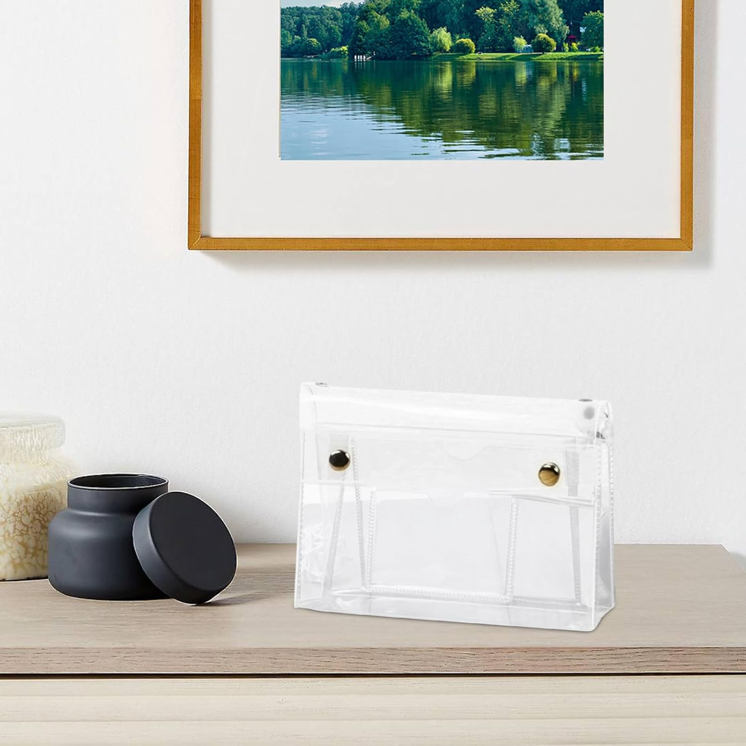 Makeup Bag - 6-Layer Pencil Bag - Portable Clear Pouch for Storage Cosmetic Toiletry Stationery School Travel Students Adults Teens image number 6