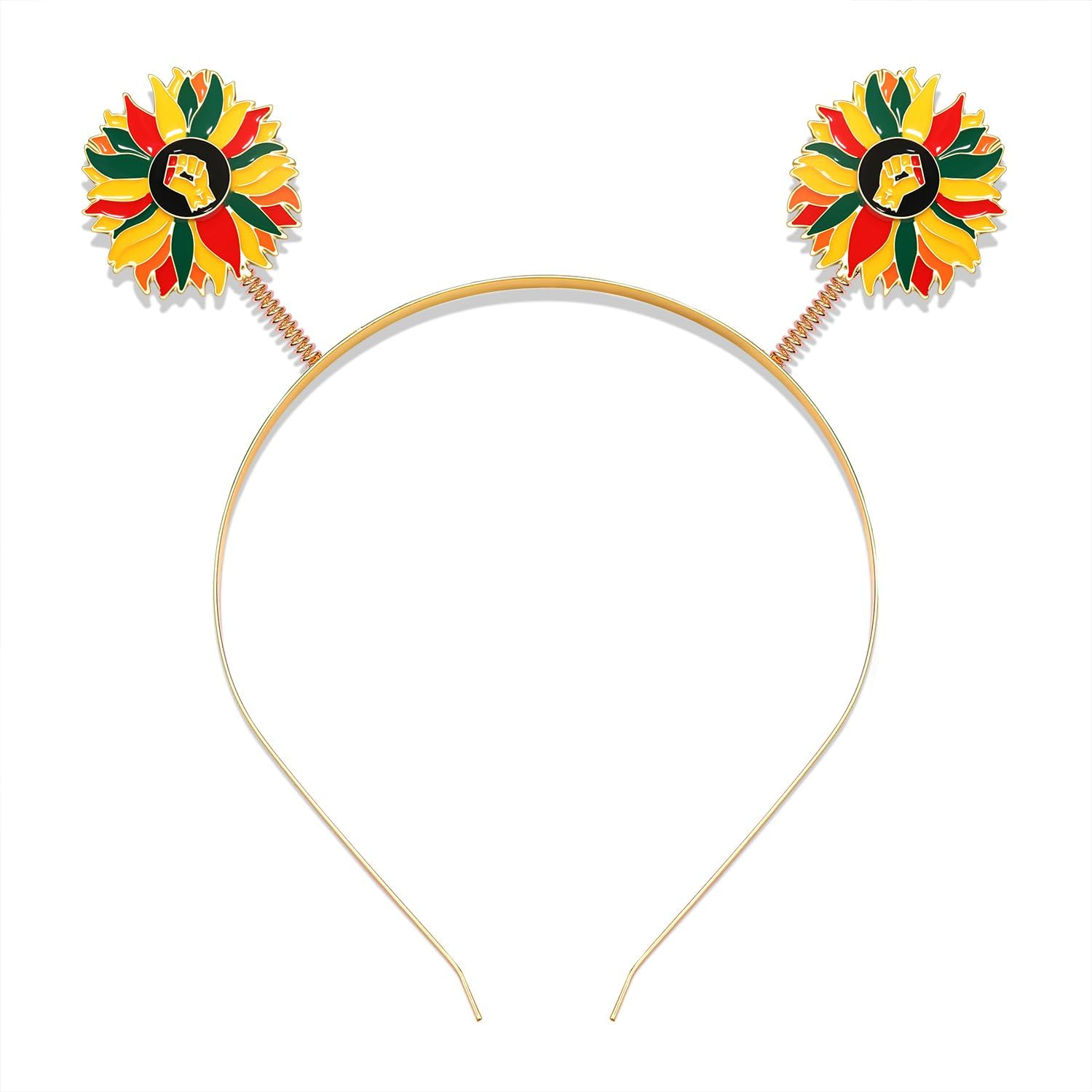 PHALIN African Headbands for Women Black History Juneteenth Headband Ethnic African Women Flag Independence Day Accessory image number 2