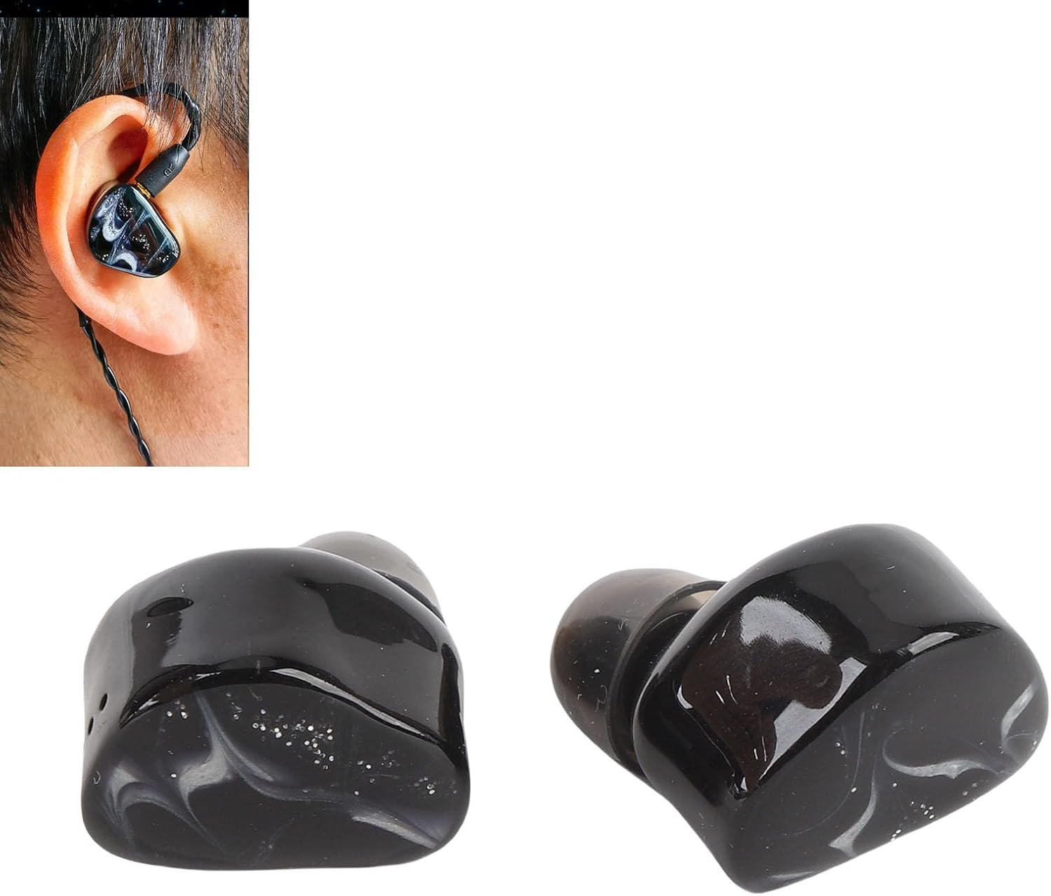 In Ear Monitor, IEM Earphones, Hifi Stereo Wired Ear Buds with Detachable OFC Cable, Noise Cancelling Headphones for Stage Studio image number 2