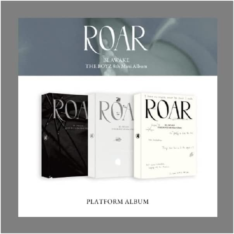 The Boyz BE Awake Roar 8Th Mini Album Platform Version Card Case+Mini QR Type Card+Official Photocard+Selfie Photocard+Sticker+Tracking Sealed (Random)