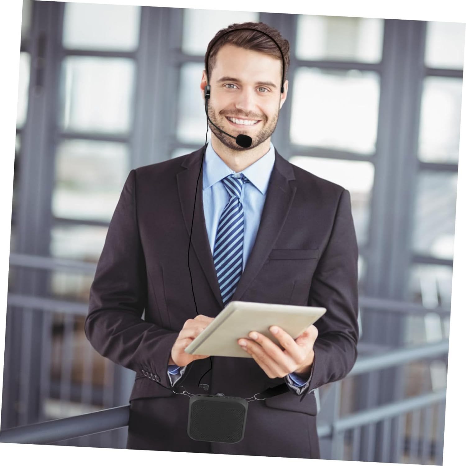 GARIOUANS Wireless Portable Loud-Speaker Amplifier for Teachers Convenient Microphone Voice Booster with Multi-Interface Support for Speech School Supermarket Use and Easy to Carry image number 1