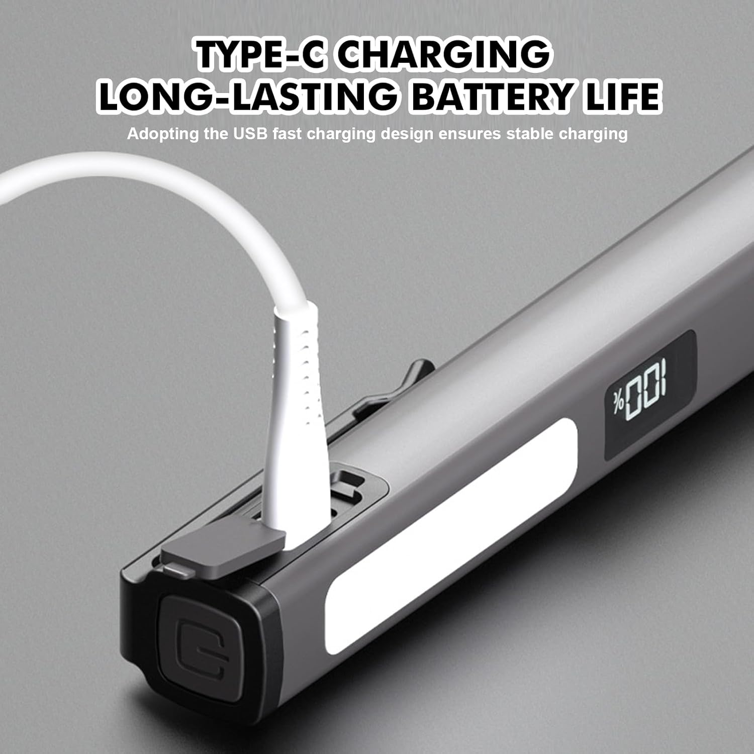 WIYETY 2 Pack LED Pen Lamp: Rechargeable COB Work Light with White and Red Modes, Portable Work Light with Magnet and Clip for Maintenance, Camping, Hiking, Emergency Etc image number 2