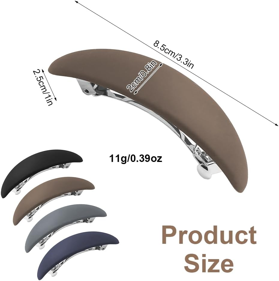 Hair Clips Women'S Thin Hair Medium Hair Clip Vintage Automatic Hair Clips for Thin Fine Hair Hair Comb Barrette Hair Accessories Black image number 6