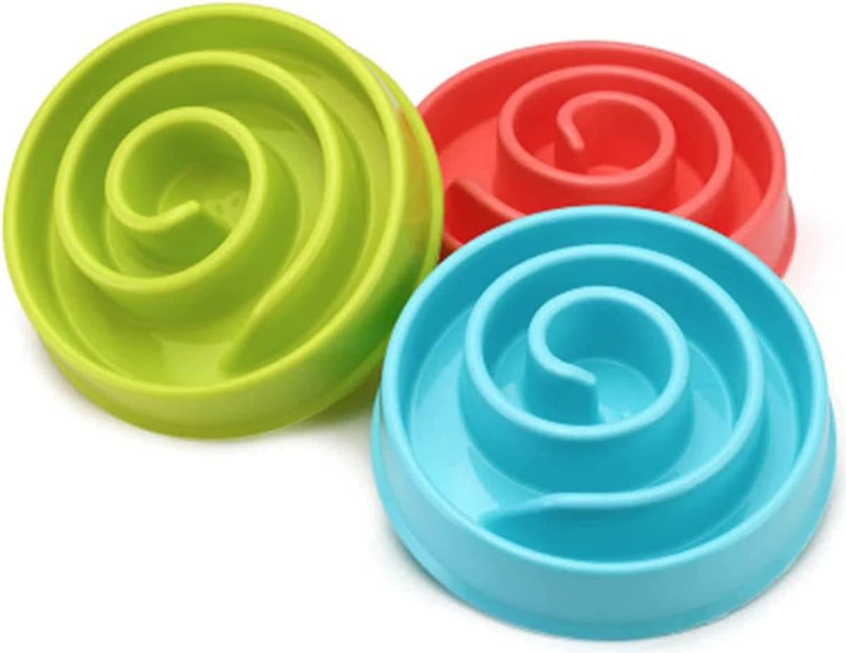 Dog Bowl Spiral Slow Feeder, Dog Bowl, Enrichment Food Bowl, Interactive Slow Feeder, Wet and Dry Dog Food, 20Cm, Pink image number 3