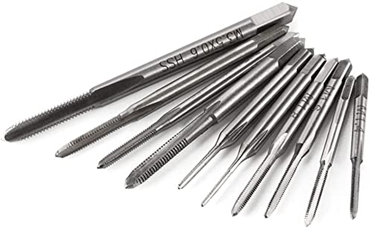 Yakamoz 10Pcs Mini Machine Screw Drill Tap Set Metric Thread Screws Plug Tapping Bits Tool image number 4