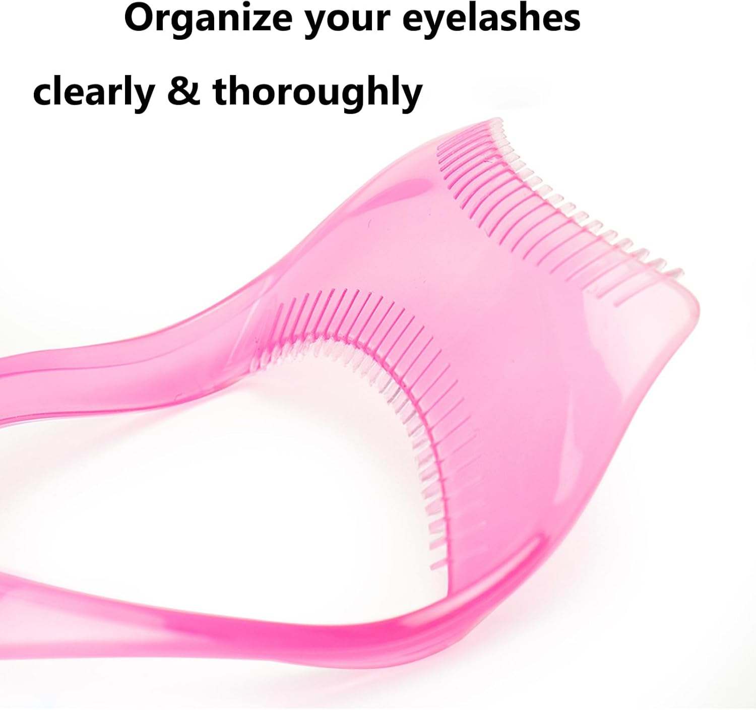 ELTONGUU Mascara Shield Guard Magic Useful Cosmetic Mascara Eyelash Comb Applicator Helper Guide Card Tool 3 in 1 Upper Lower Mascara Applicator Tool Lash Buddy Blush image number 4