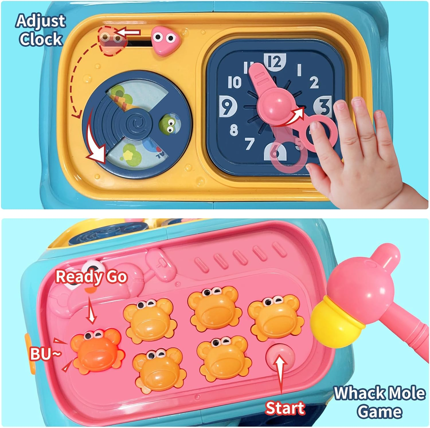 Jadeso Baby Toys 6-12 Months, 8-In-1 Musical Toys for 12-18 Months, Early Learning Educational Toy with Light & Sound, Birthday 1-3 Year Old Girls and Boys image number 2