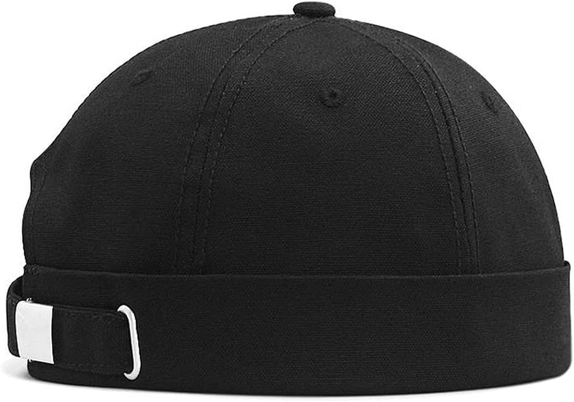 Yizhichu19900502 Brimless Cap Skullcap Rolled Cuff No Visor Beanie Sailor Hat for L/XXL Big Head image number 5