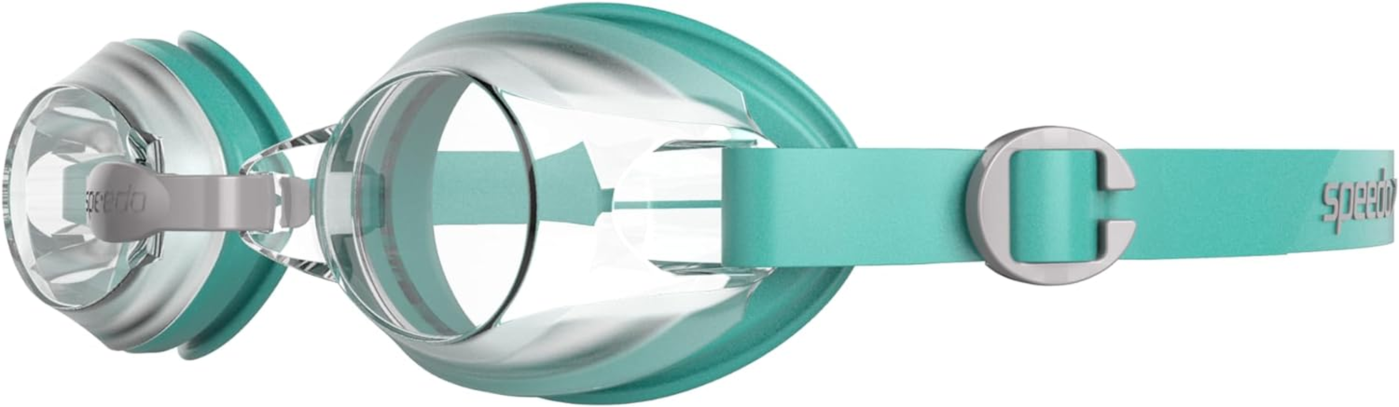 Speedo Unisex Adult'S Jet Swimming Goggles - Turquoise/Lava Red image number 2