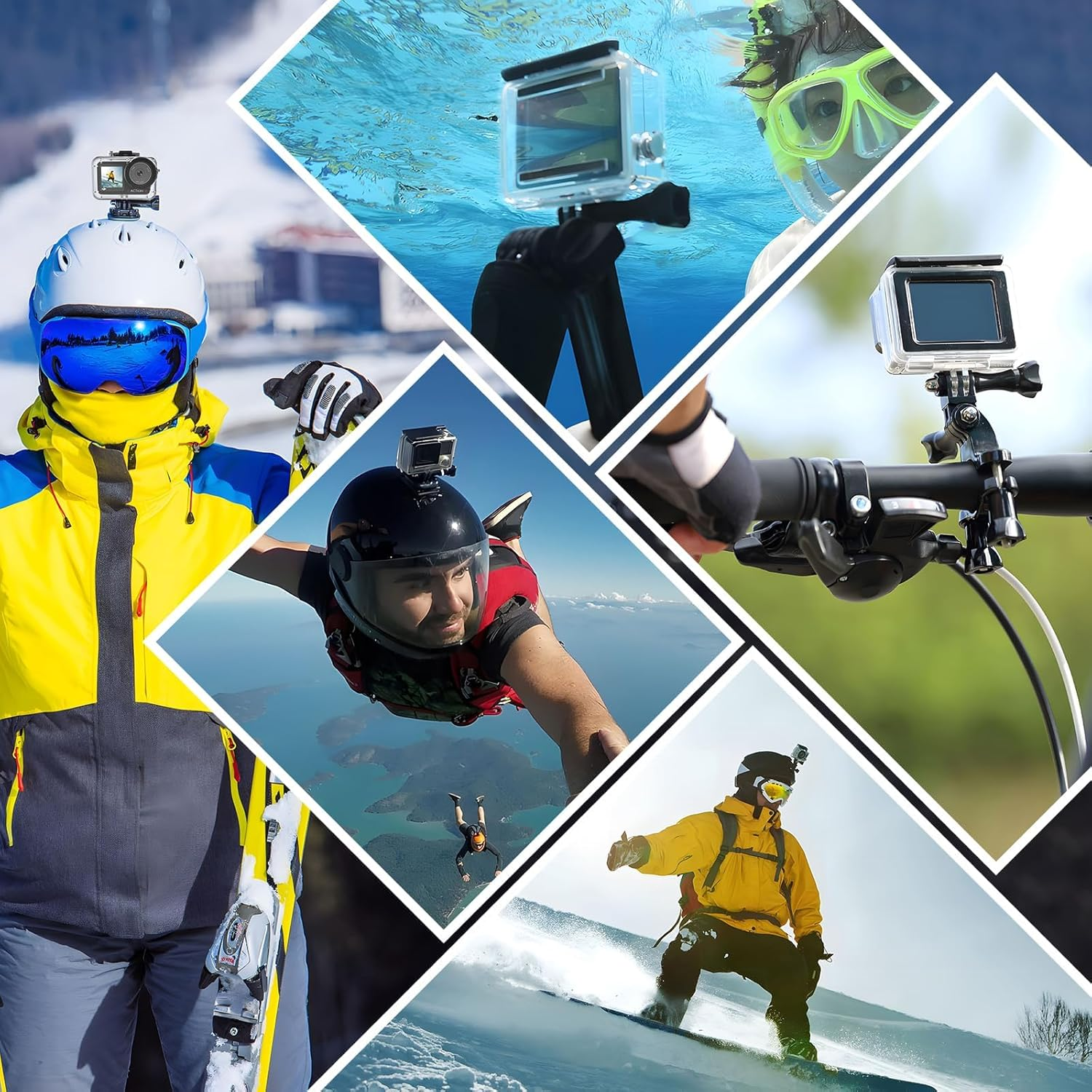 Waterproof Housing Case for DJI Osmo Action 5PRO, Underwater Housing Shell for DJI Action 4/ Action 3 Action, 60M/196FT Protective Underwater Dive Housing Case Shell with Bracket Accessories image number 6