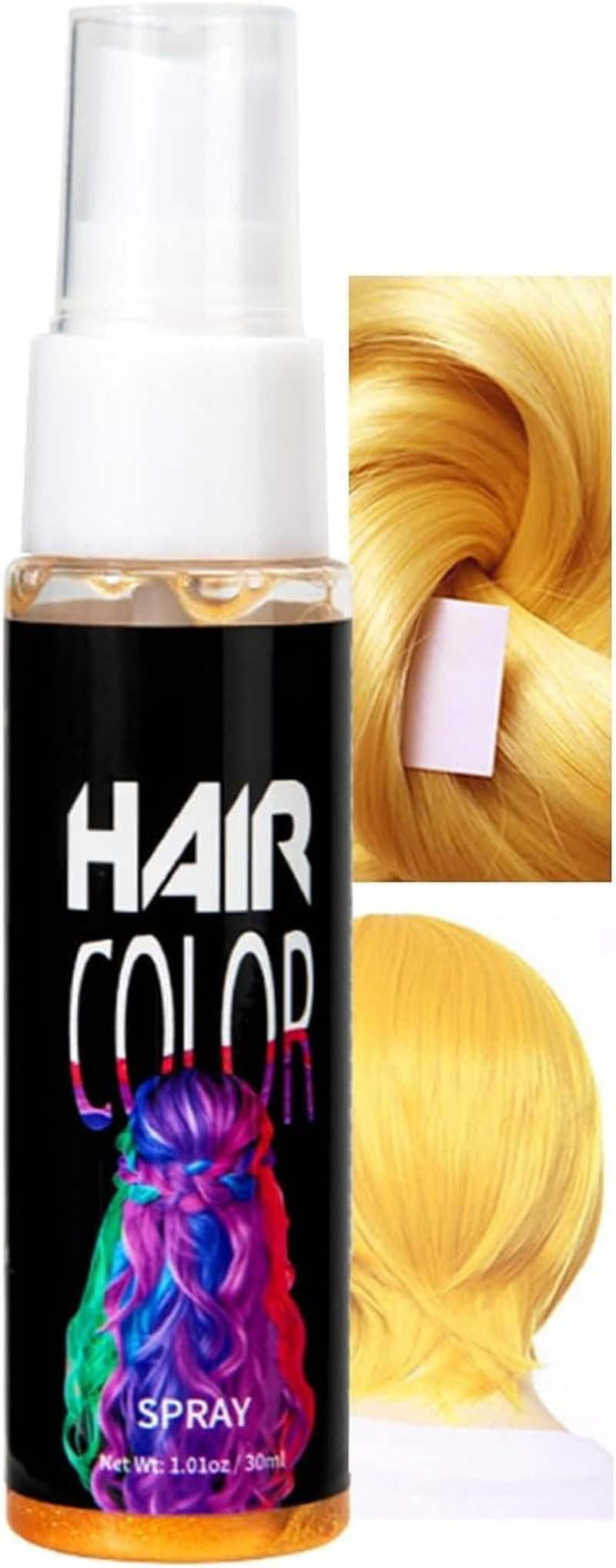 Temporary Hair Colour - Hair Dye Spray - Washable One Time Temporary Hair Dye - Coloured Hair Spray Fast Dyeing - Suitable for Party Cosplay Christmas Hollowen (Pink)