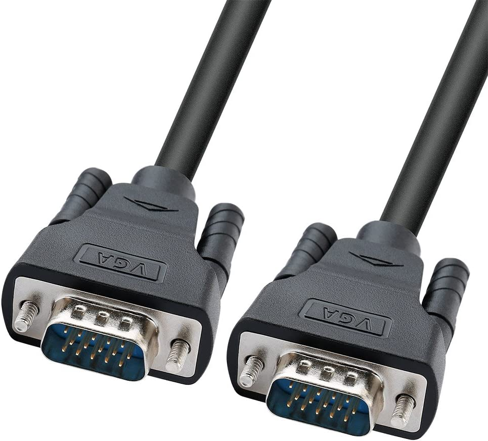 DTECH 8M VGA Computer Monitor Cable 1080P High Resolution Long Full HD Video Cord for PC Projector Display Desktop Laptop (25 Feet, Black) image number 4