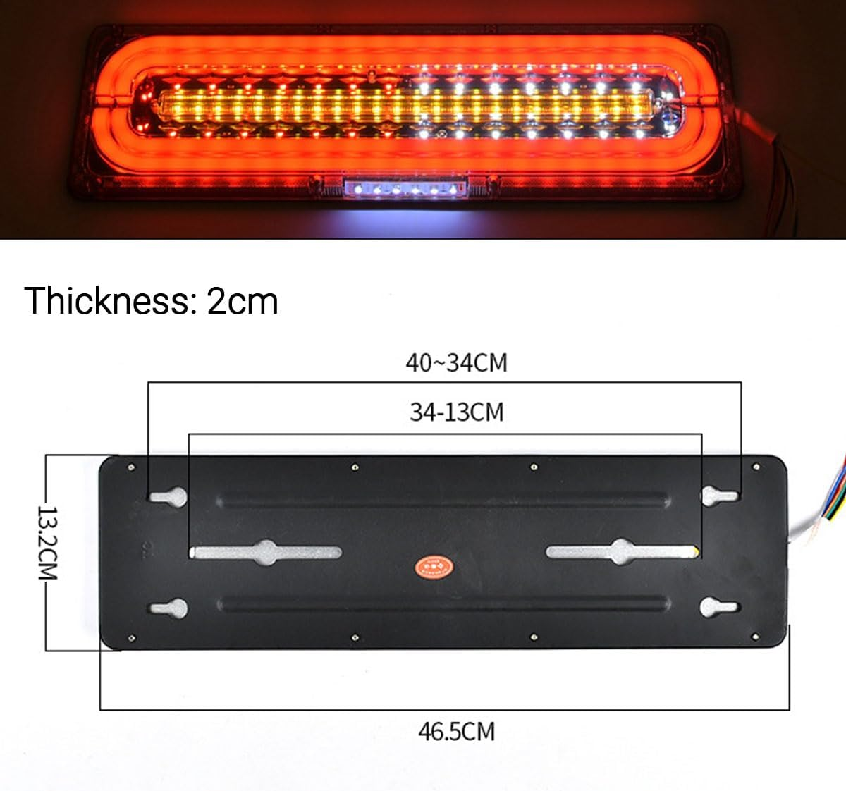 AIMALL 2 PCS Ultra-Bright Sequential LED Tail Lights for Trailers, Utes, Caravans, Trucks | 10-30V Power | Multifunction Stop, Tail, Indicator, Reverse image number 2