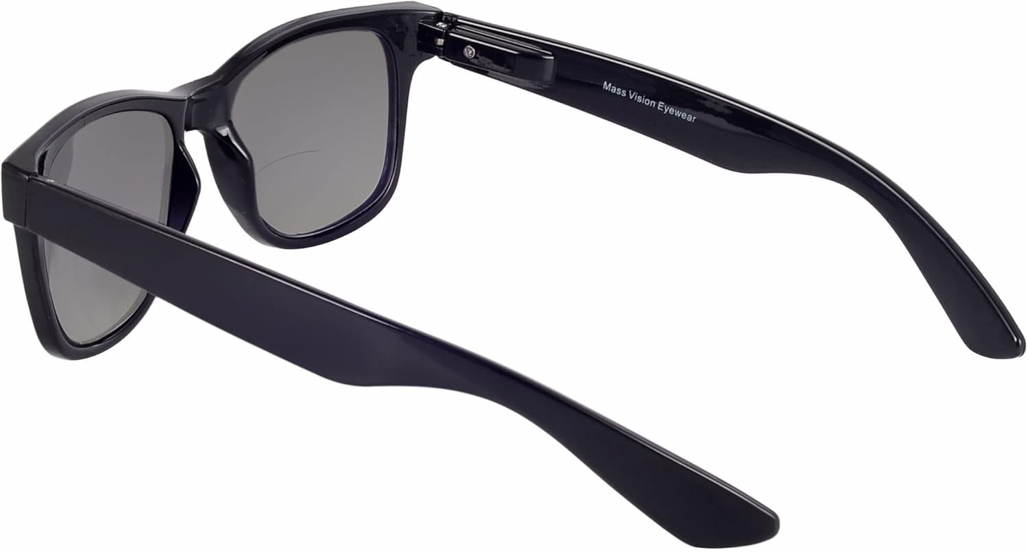 Mass Vision 'The Sophisticator' Classic Style Bifocal Sunglasses with Spring Hinges - Sun Readers image number 4