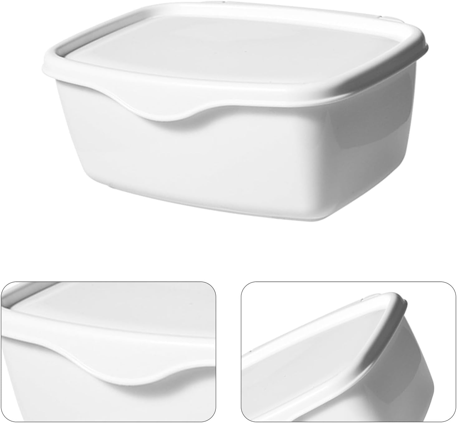 Alipis Plastic Wet Wipes Container Box Lid Thickened White Pp Dustproof Tissue Storage Case for Bathroom Desktop Organizer image number 6