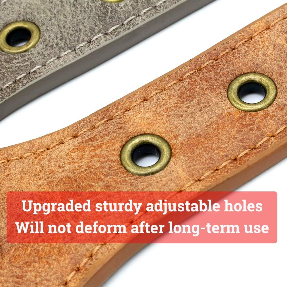 The Mighty Large Spiked Studded Dog Collar - Protect Your Dog'S Neck from Bites, Durable & Stylish, for Large Dogs (Brown L) image number 3