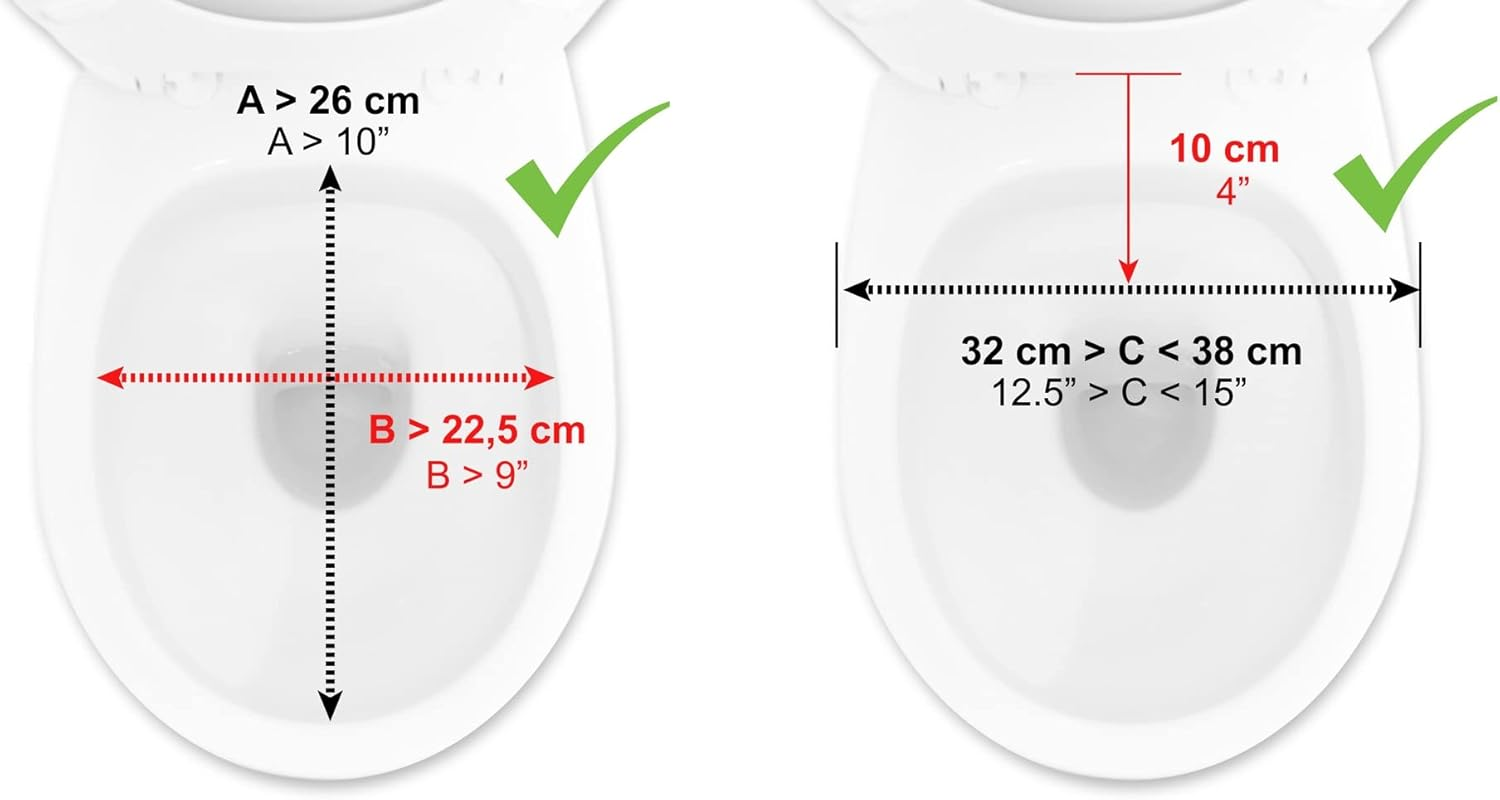 KMINA - Soft Toilet Seat with Lid 10 Cm, Toilet Booster Seat for Seniors, Raised Toilet Seat 10 Cm, Toilet Attachment for Seniors, Booster Seat Toilet, Toilet Seat Raisers, Black image number 1