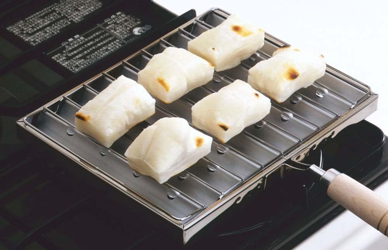 Shimomura Special Sales Aburi-Yaki, Made in Japan, Gas Fire, Grate, Extended Fire, Dried Food, Vegetables, Mochi, Seaweed, Snacks, Aburi-Yasan, 26694 image number 2