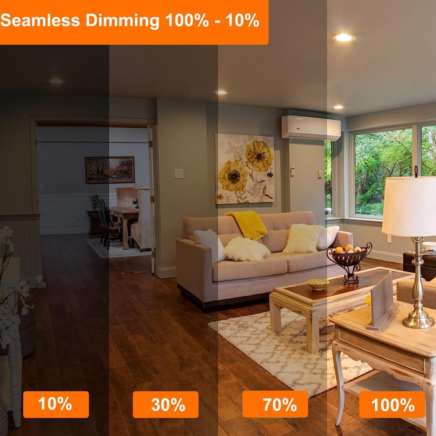 Vinaco GU10 Halogen Bulb 25W, 6 Pack GU10 Bulbs 38&deg; Beam Angle Warm White 2800K Dimmable, Long Lasting 230V 25W for Recessed, Track Lighting