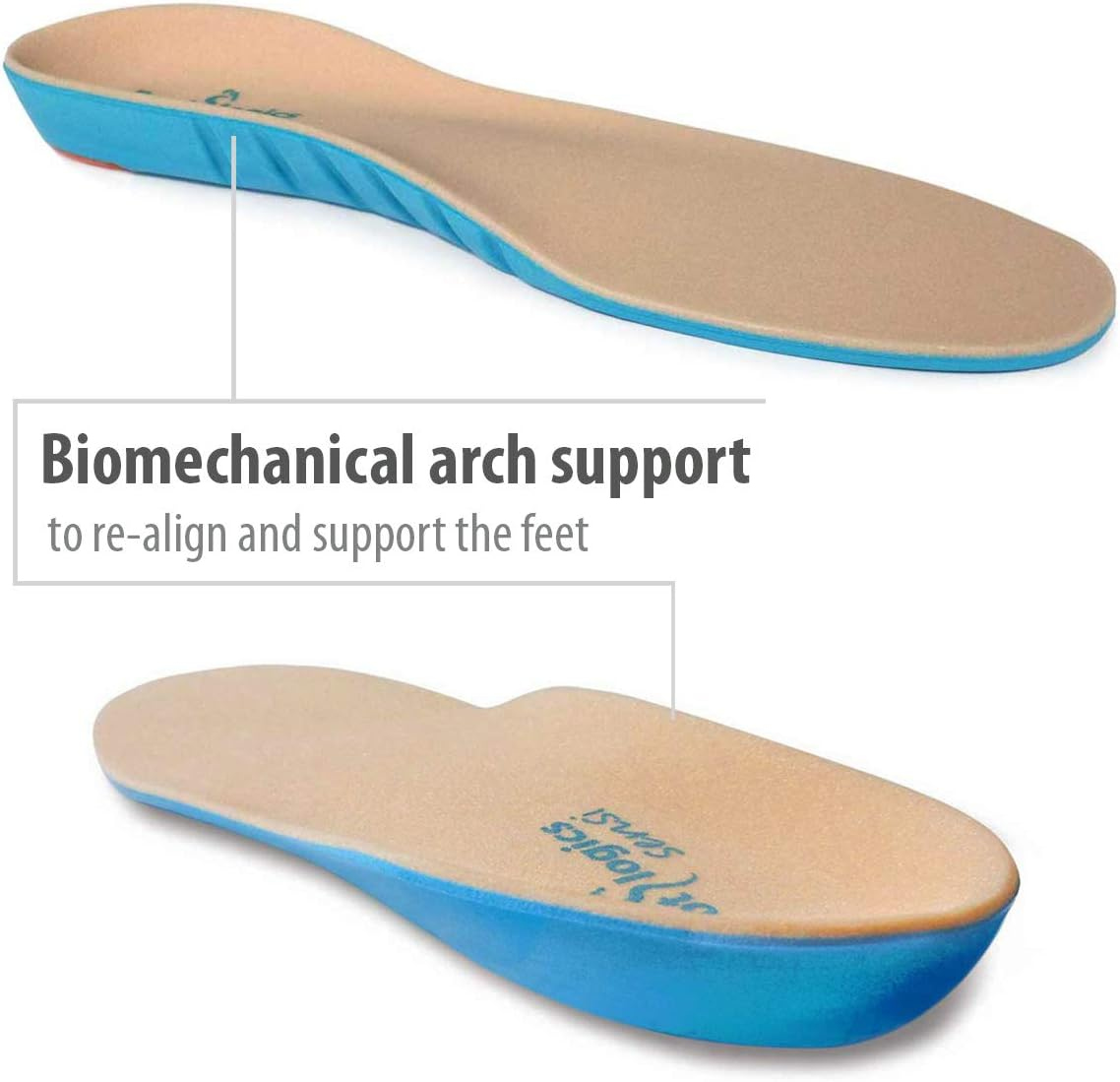 Footlogics Sensi Orthotic Insoles, Ideal for Diabetes, Arthritis, and Sensitive Feet, Reduce Pressure and Friction, Evenly Distributes Force, Flexible, Soft, and Supportive, Full Length, X-Large, Pair image number 2