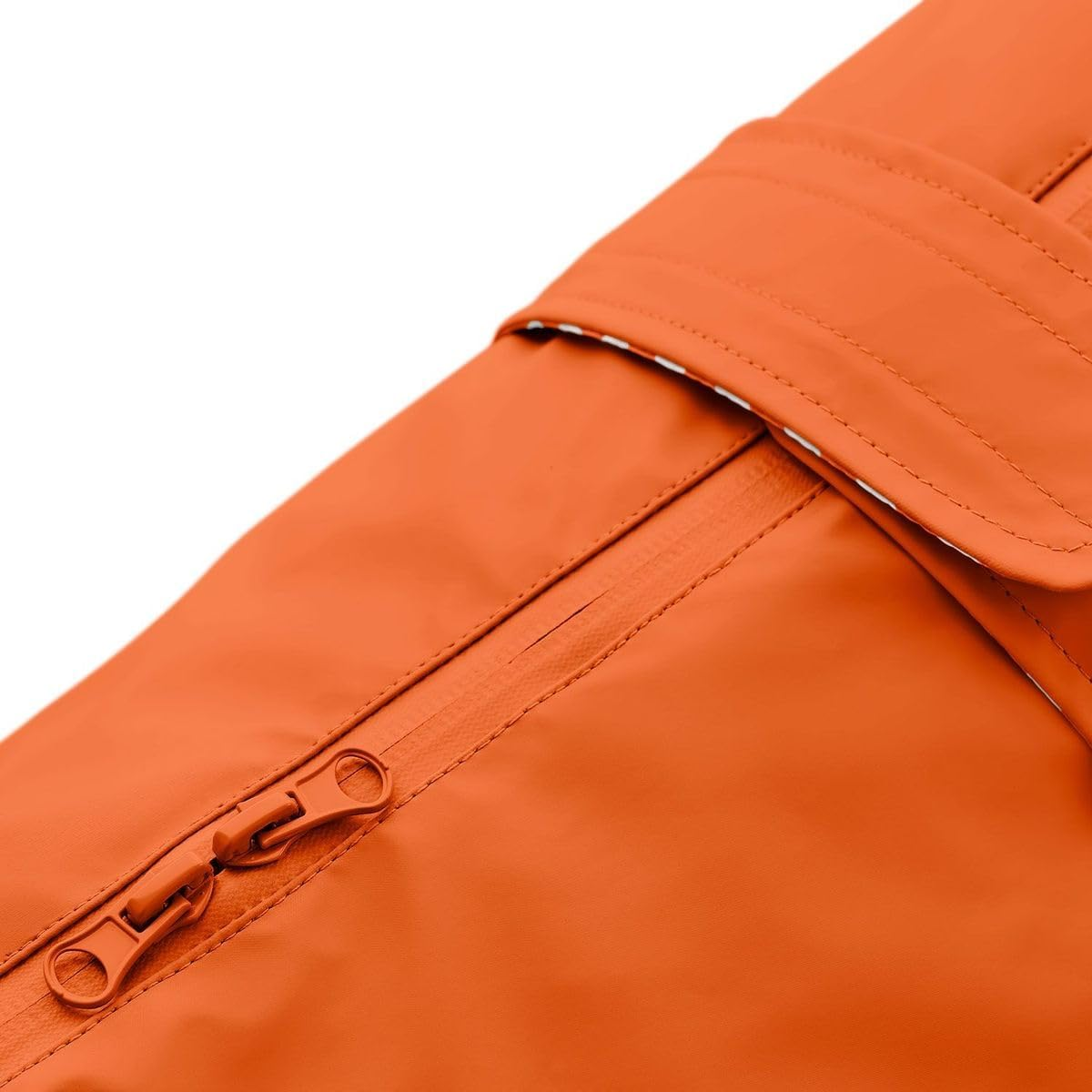 Hunter Milford Dog Raincoat, Colour: Orange, Ergonomic Fit for Optimal Protection, Individually Adjustable, Zip for Harness Carrier, Easy to Clean & Washable at 30 &deg;C, Size: 50 image number 1