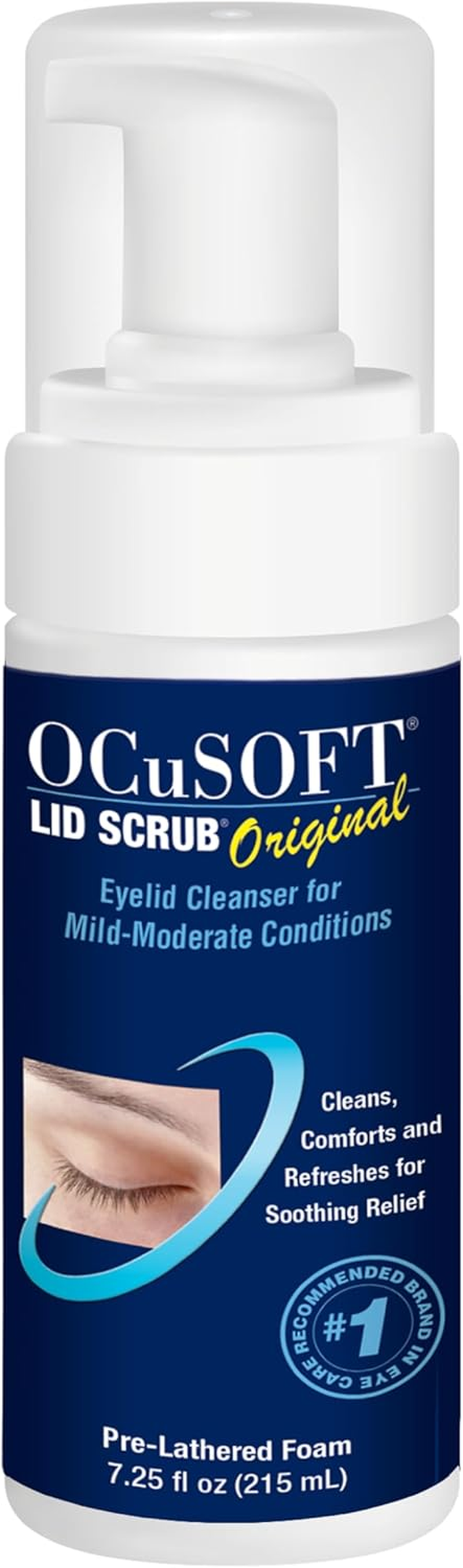 Ocusoft Lid Scrub Foaming Eyelid Cleanser, 7.25 Fluid Ounce image number 3