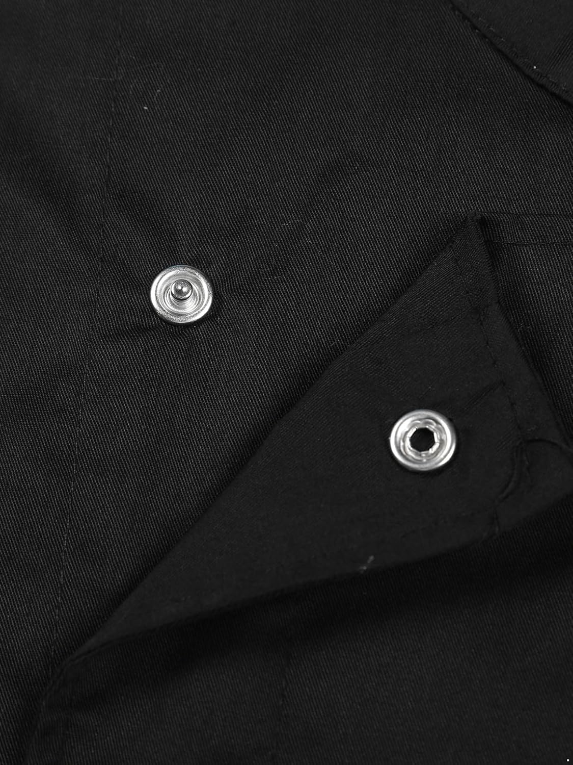 Loodgao Adult Mens Short Sleeve Chef Coat Solid Color Kitchen Cook Uniform Jacket Canteen Bakery Chef Shirts image number 7