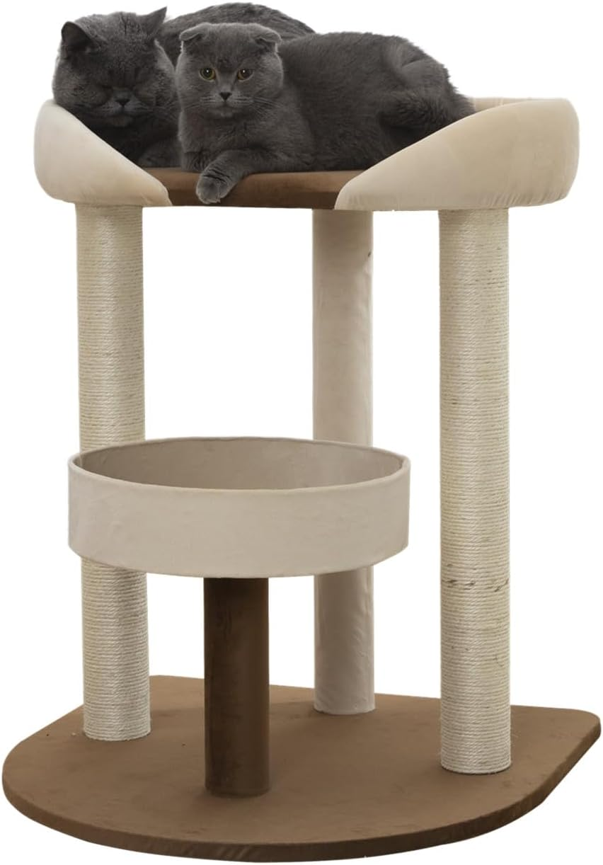SHENGOCASE Modern Cat Tree Tower with Extra Large Platform Perch Bed for Maine Coon and Big Couch Sofa for Multiple Cats image number 6