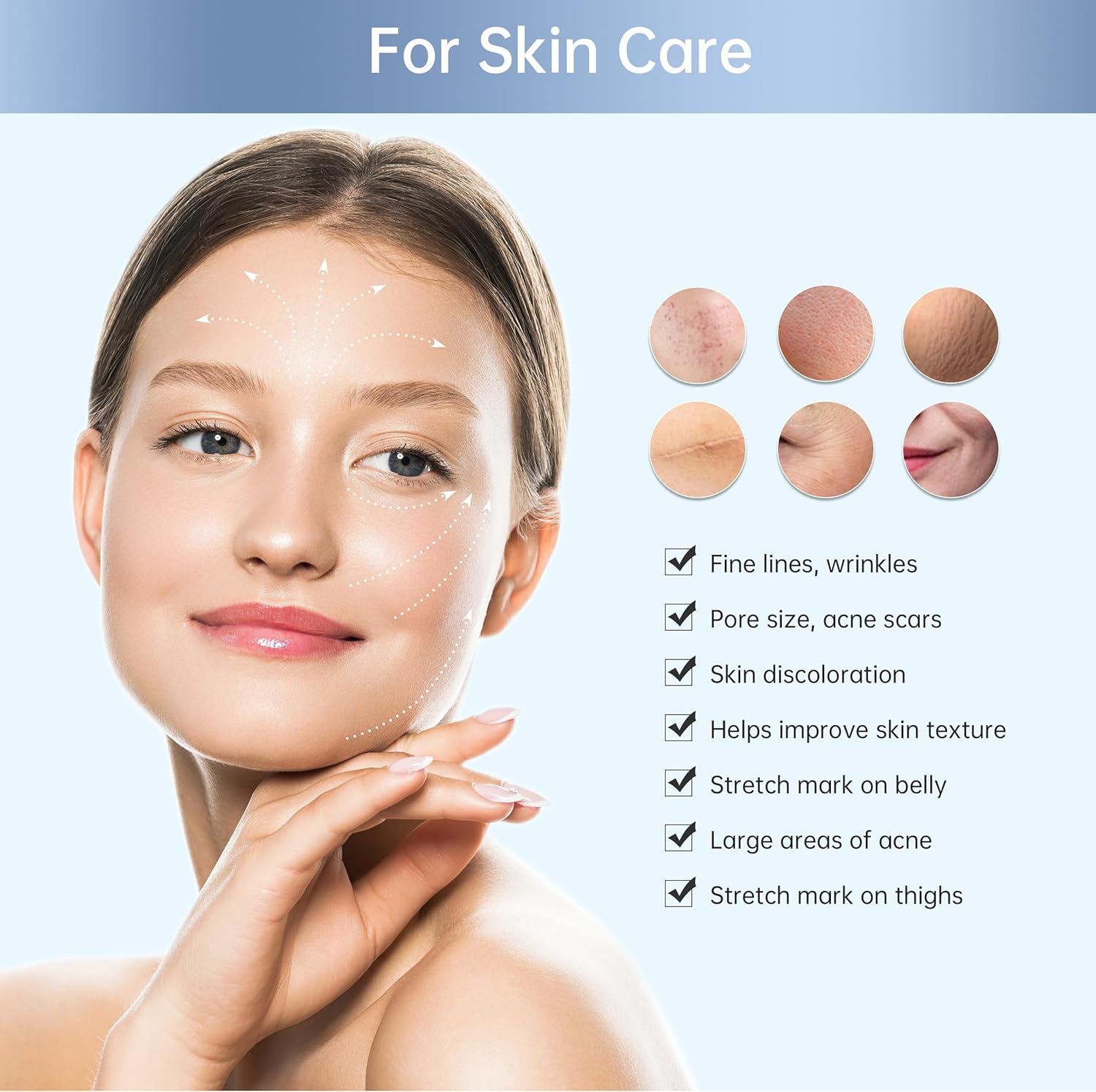 Pen Microneedling Bio-Q2 Professional Wireless Derma a Carica Automatica - Amazing Skin Pen per Viso E Corpo Con 6 Cartucce Da 0.25 Mm (2 X 9 Pin + 2 X 25 Pin + 2 X 14 Pin) image number 3