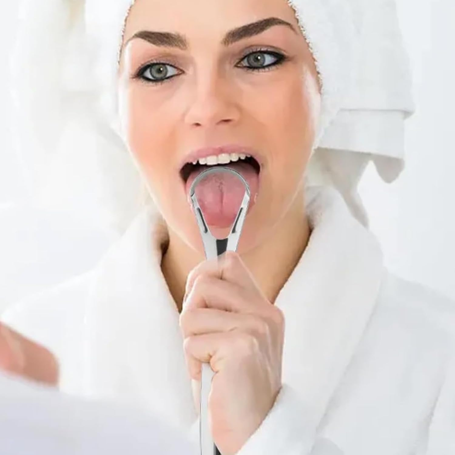 RODISHOMM Stainless Steel Tongue Scraper & Cleaner for Adults &ndash;2 Pack Metal Tongue Brush, Reduces Bad Breath & Freshens Breath with Storage Box