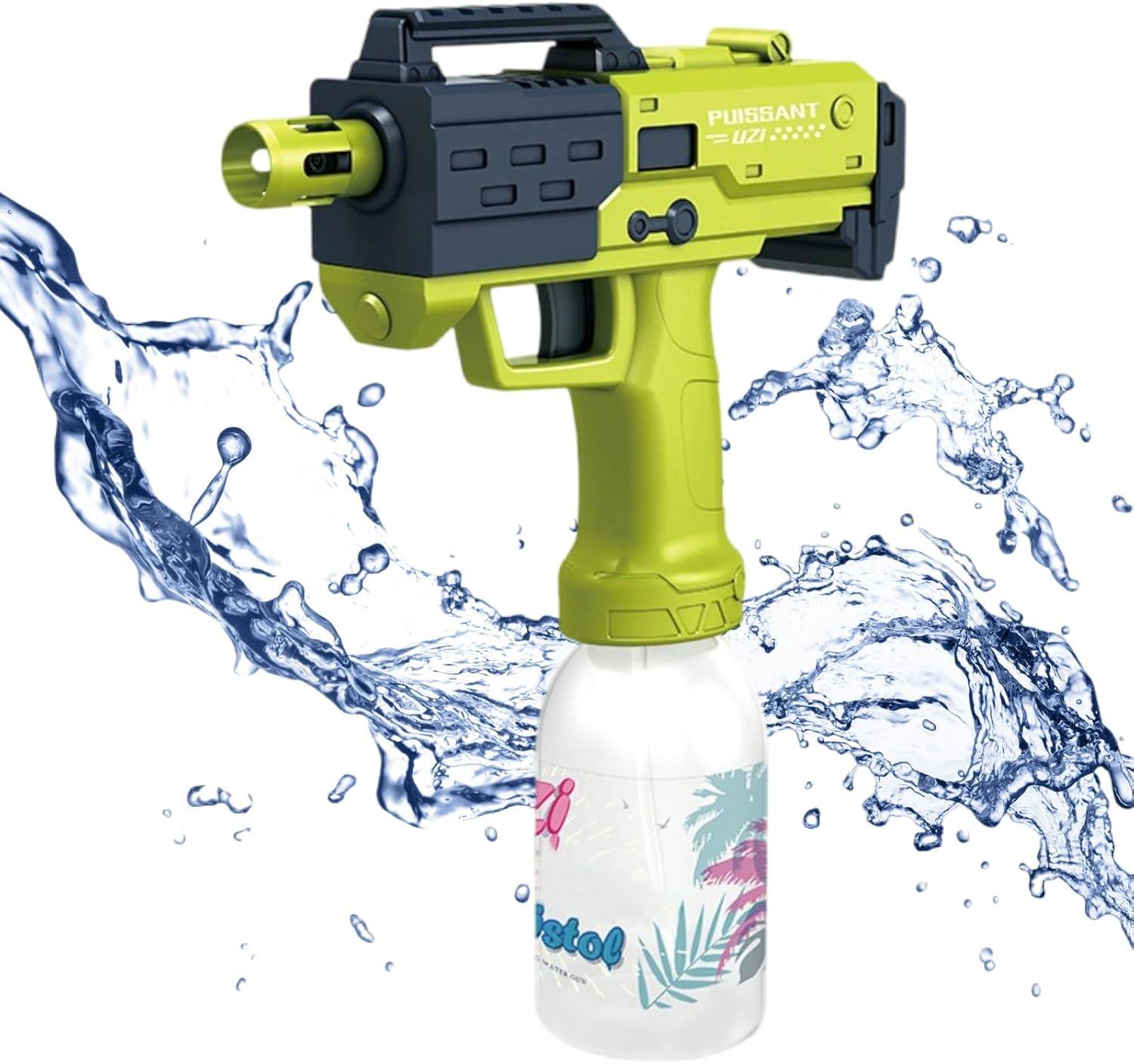 Electric Water Gun, Automatic Water Gun, 10M Range Battery Powered High Power Electric Squirt Gun, Full Auto Water Pistol with High Pressure, 300Ml Large Capacity Water Bottle Electric Water Gun image number 5
