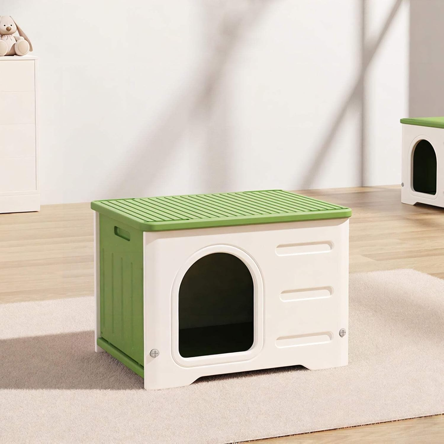 Pet Shack HDPE Weather Proof Indoor Outdoor Pet House for Cats image number 5