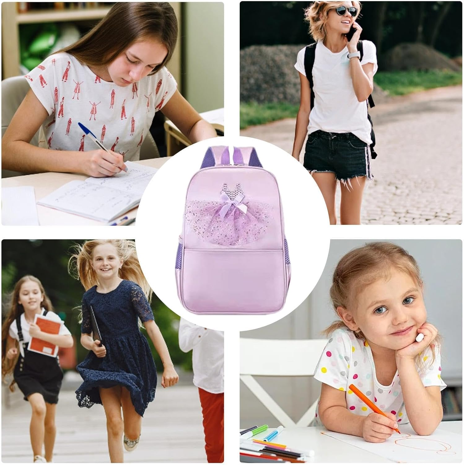 Ballet Dance Backpack, Gymnastics Bag, Travel Ballet Dance Backpack for Girls Cute Gymnastics Bag for Toddler image number 1