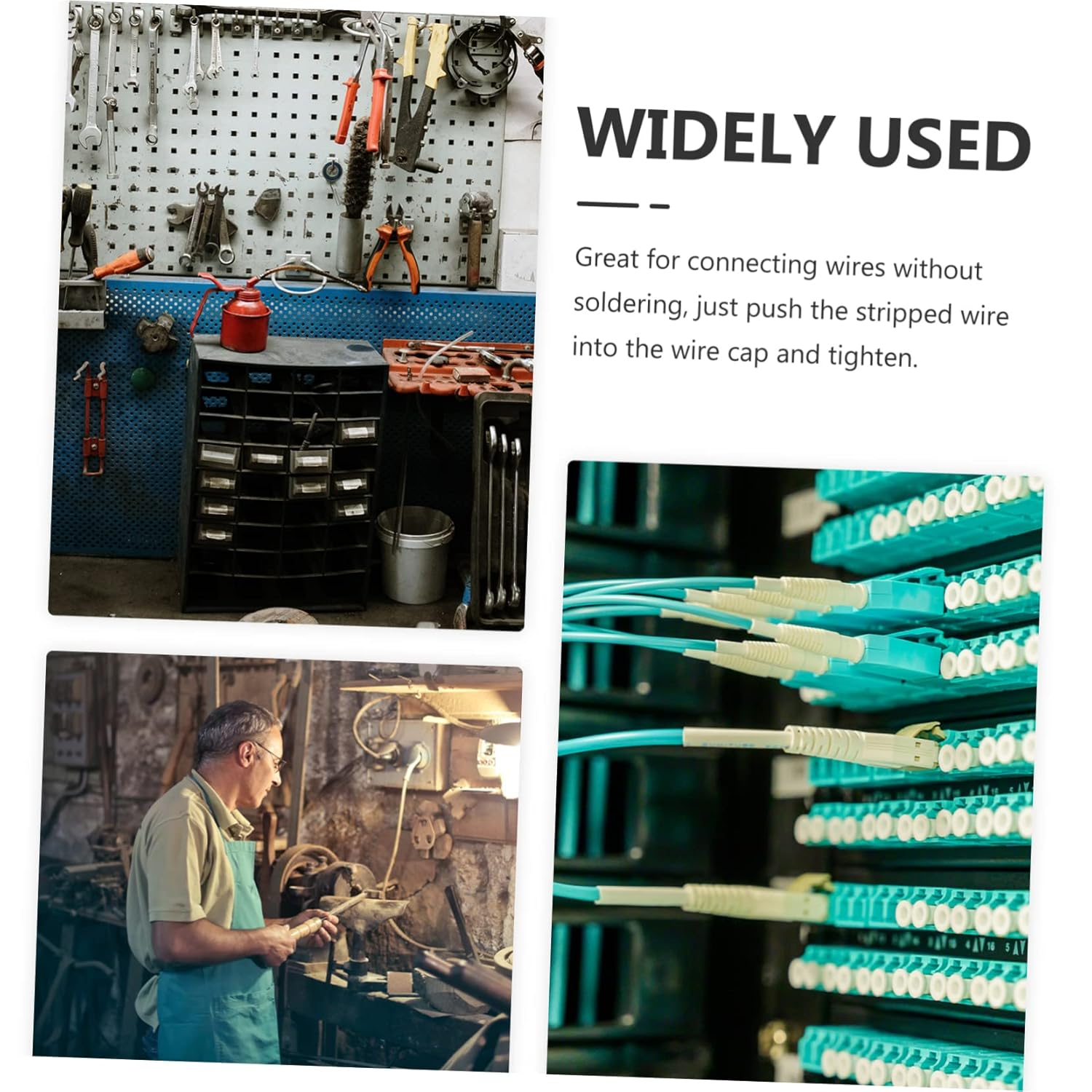 FELTECHELECTR 102Pcs Screw Type Crimping Cap Spring Insert Nuts Screw Terminals Wire Connectors Wire Connector for Quick Connection Ground Wire Connector Terminals with Spring Insert Wire Caps