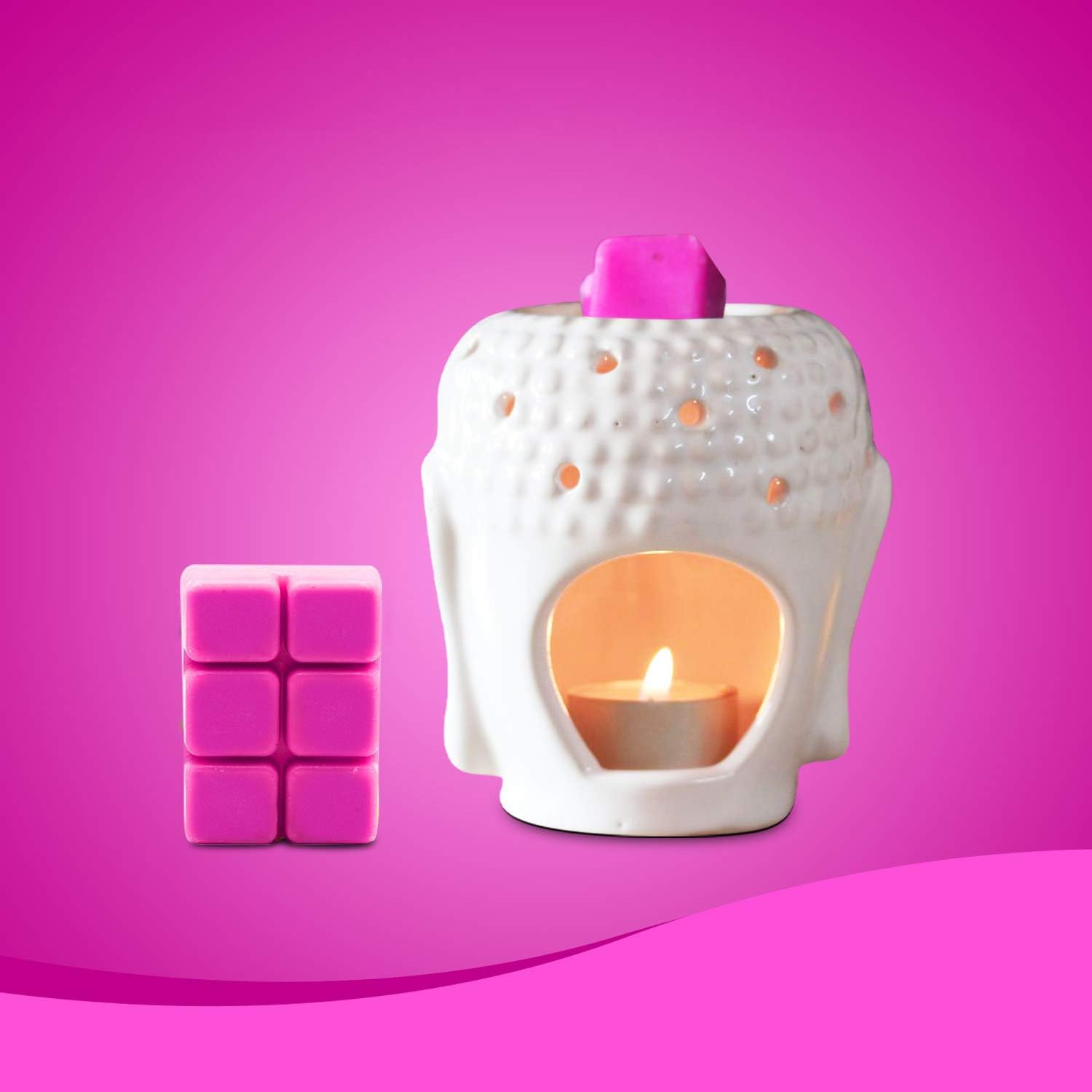 Auradecor Wax Melt Tarts Rich Premium Fragrance Rose(90 Gm) image number 3