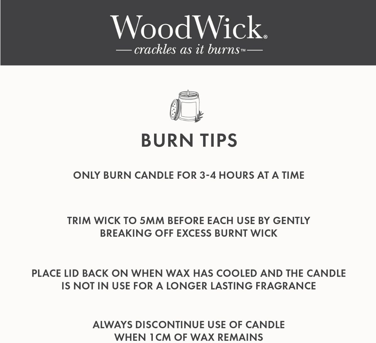 Woodwick White Honey Jar Candle, Ellipse