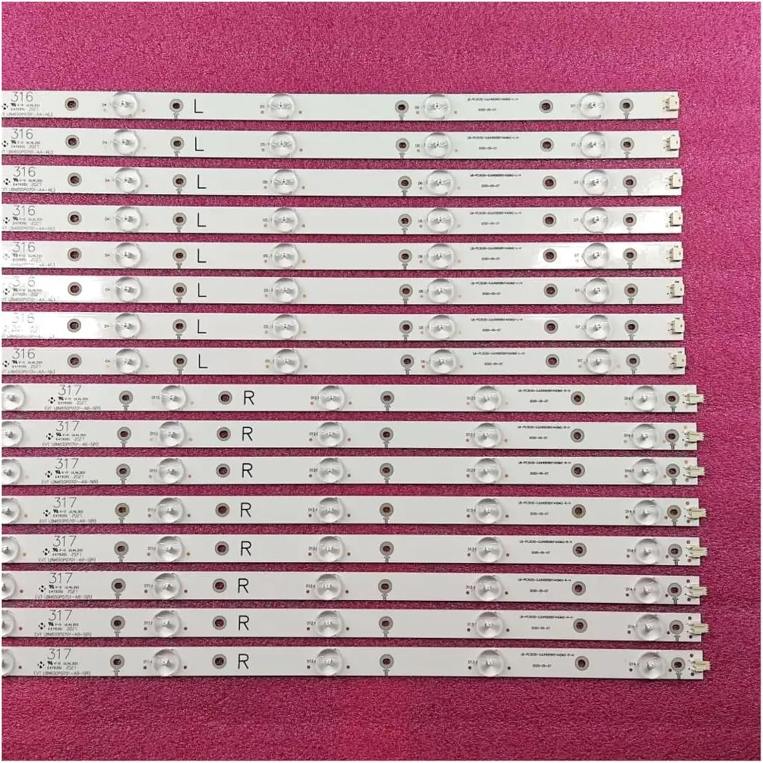 LED Backlight Strip for 65"Tv 65PUF6652/T3 65PUS6121/12 65PUF6656/T3 A.-OC LD65P19U LB-PC3030-GJUHD658X14ADM2-L/R-H B image number 3