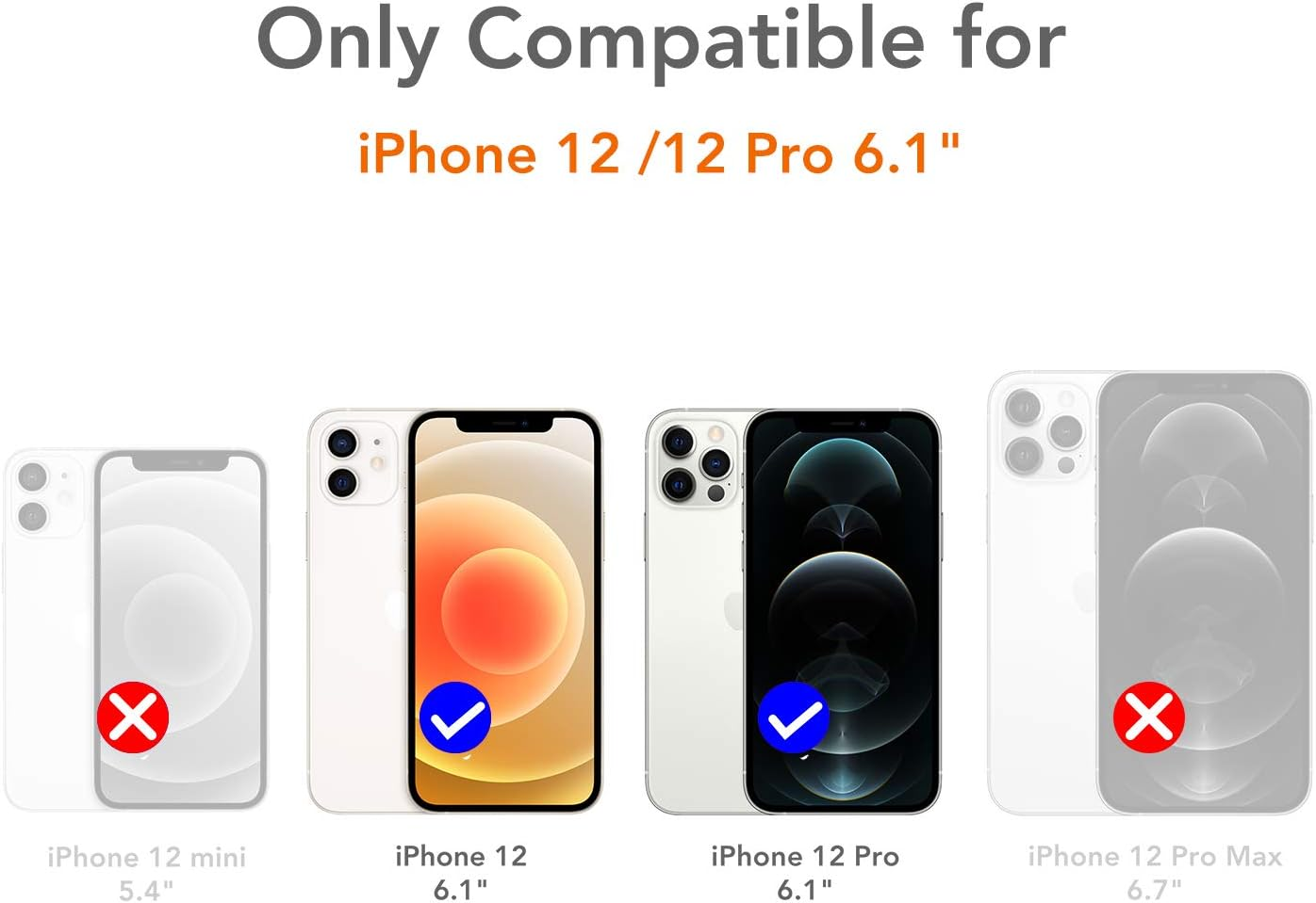 ANHONG Upgrade Clear Card Case Compatible with Iphone 12/12 Pro 6.1 Inch, Slim Fit Thin Protective Soft TPU Shock-Absorbing Wallet Case with Card Holder image number 1