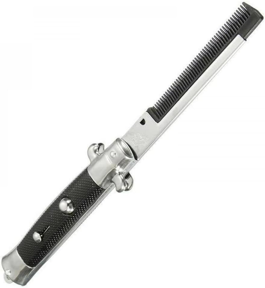 Multifunctional Folding Comb, Pocket Comb, Spring Comb, Stylish and Portable, Suitable for Home Use and Travel, Which Can Easily Groom Hair and Beards. image number 5