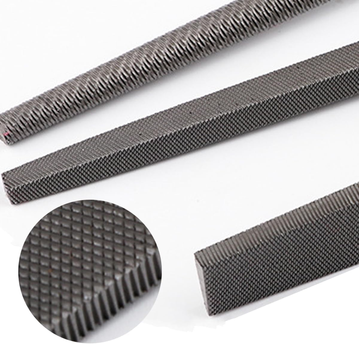 AIMALL 12" Flat Metal File Set with Soft Grip Handle, 3 Pieces, Precision Milled for Durable Cutting, Second-Cut Grade for Metal, Plastic, and Wood image number 3