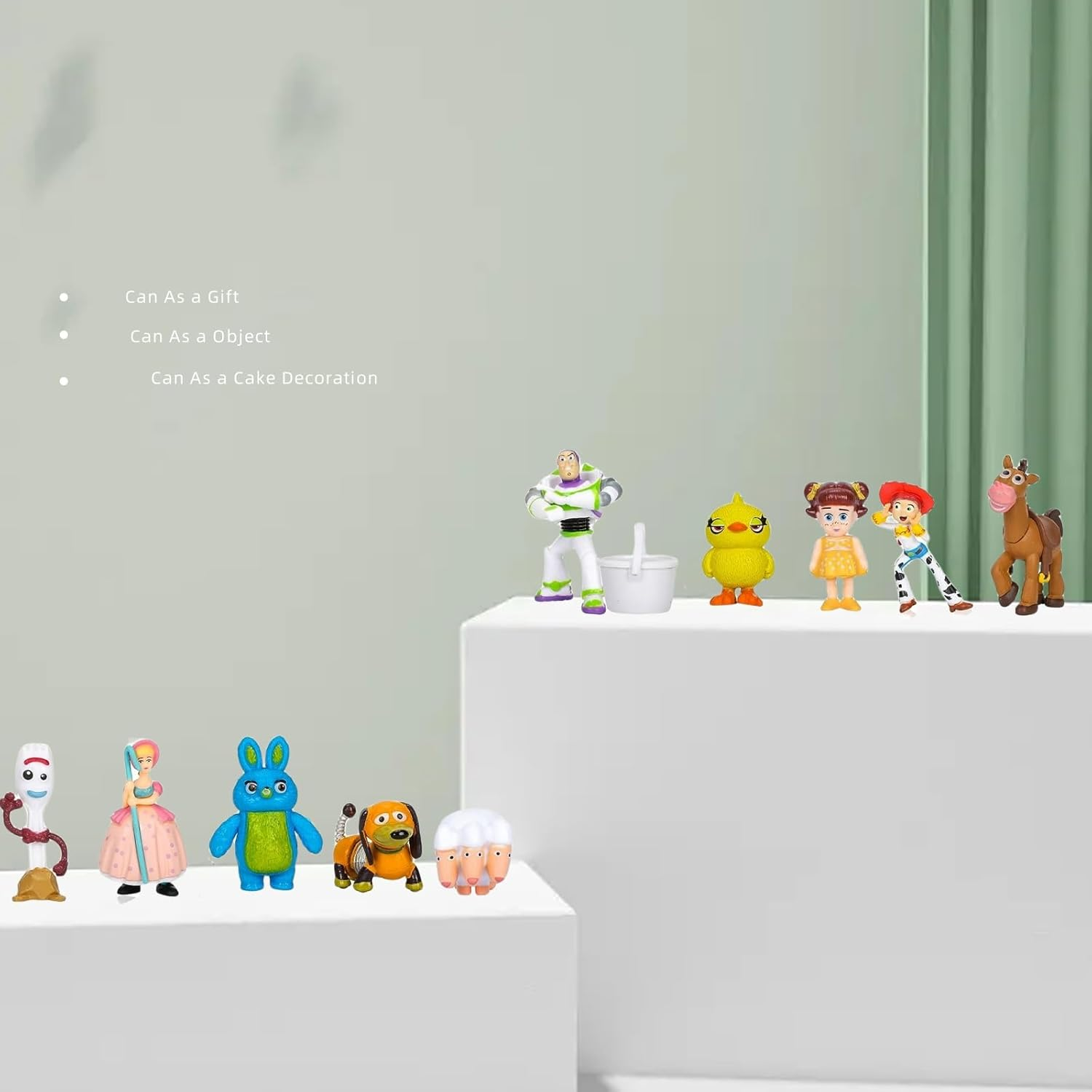 Toy Action Figures Story Toys Set, 1.2-2.8 Inches Tall Action Figures with Woody, Buzz and Jessie,Toy Anime Figurines Story Characters(36 Pack) image number 3