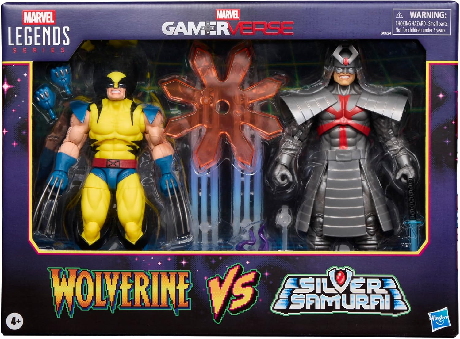 Marvel Legends Series Gamerverse Wolverine Vs Marvel'S Silver Samurai, Retro Video Game -Inspired Collectible 6-Inch Action Figures image number 3