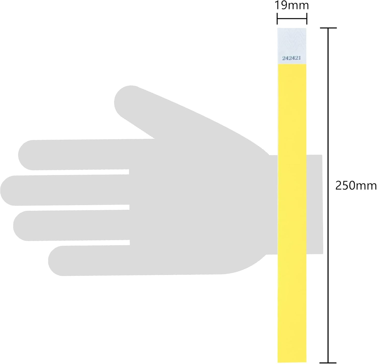 L LIKED 120 Pcs Paper Wristbands for Events, Party Wristbands for Events, Event Bracelets Is Waterproof for Parties, Concerts, Sports, Fairs, Travel, Pool Pass(6 Colors) image number 1